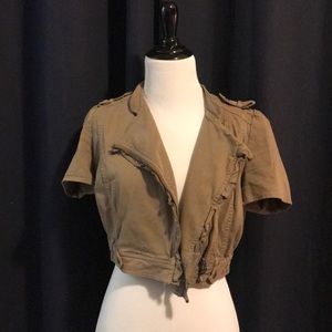 Dark Khaki Short Jacket